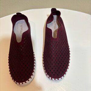 💗Ilse Jacobson Tulip Flats Maroon Size 8